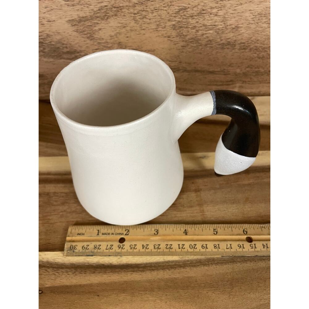 Vintage 1991 Steven Schiffer Signed Studio Pottery Canada Goose Handle Mug - Picture 11 of 11
